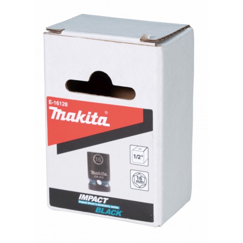 Makita E-16128 klíč nástrčný 1/2", čtyřhran, IMPACT BLACK, 16mm Makita E-16128 klíč nástrčný 1/2", čtyřhran, IMPACT BLACK, 16mm